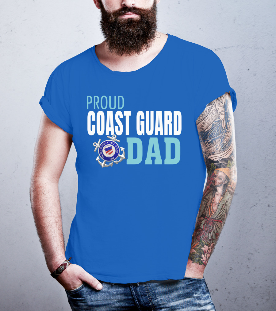 Proud United States Coast Guard Dad 1790 T-Shirt
