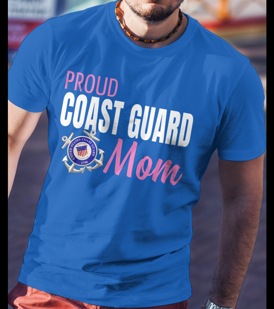 Proud Coast Guard Mom United States Coast Guard 1790 T-Shirt