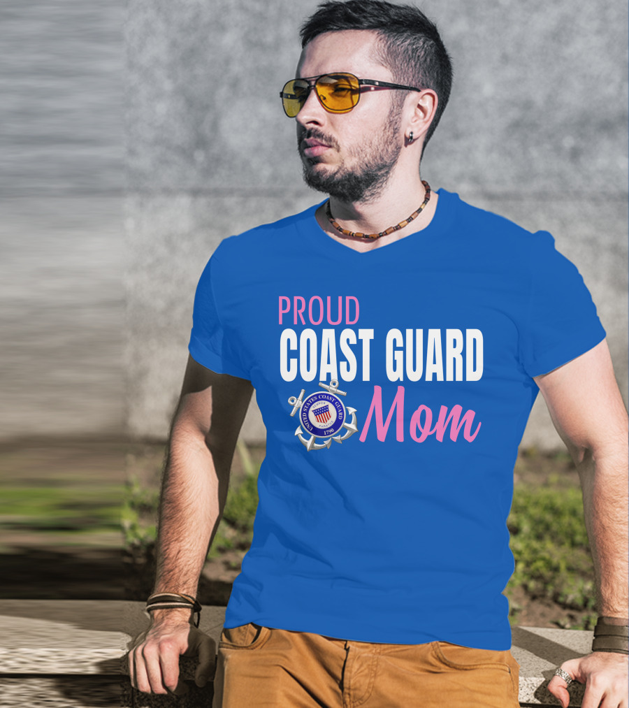 Proud Coast Guard Mom United States Coast Guard 1790 T-Shirt