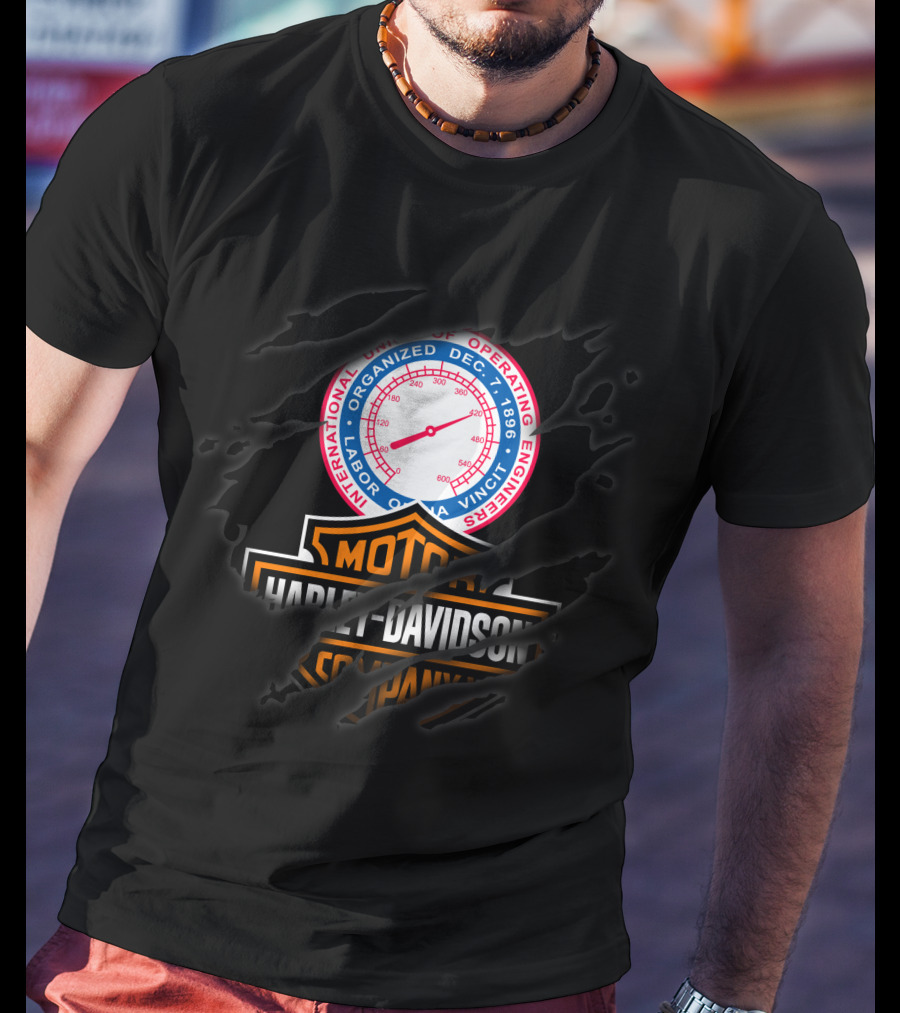 Operating Engineers Local 399 Harley Davidson T-Shirt