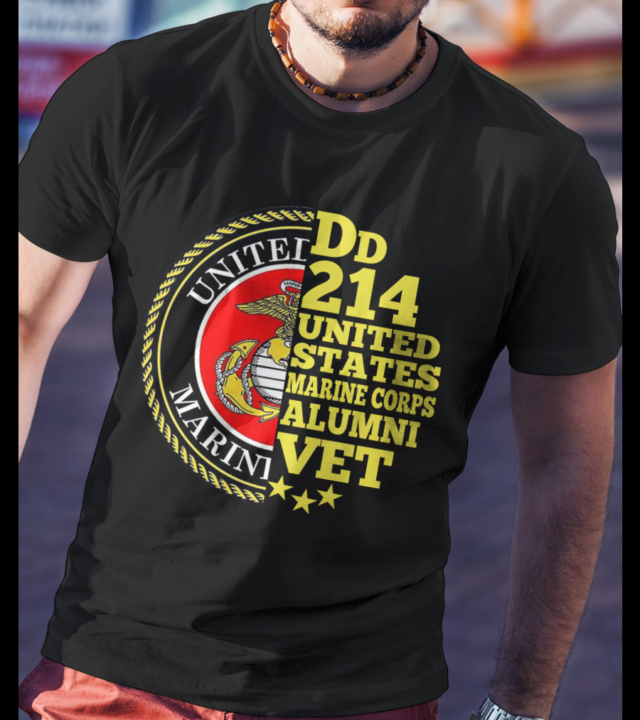 Dd 214 United States Marine Corps Alumni Vet T-Shirt