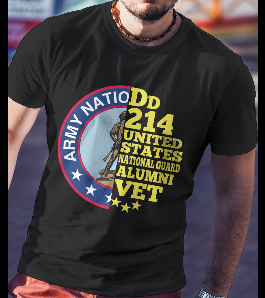 DD 214 United States Army National Guard Alumni Vet T-Shirt