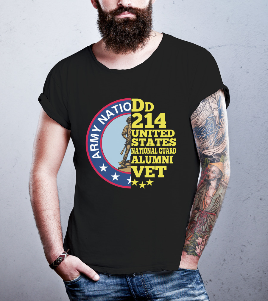 DD 214 United States Army National Guard Alumni Vet T-Shirt