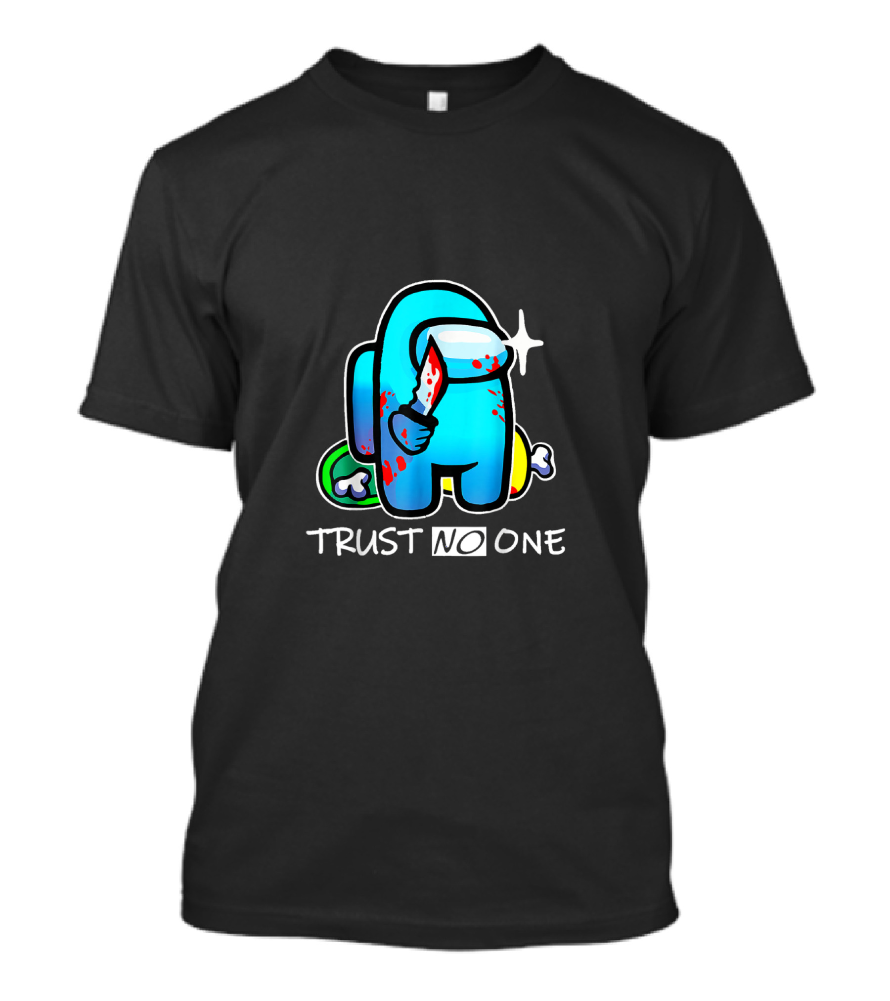 Among Trust No One Stabbing Character T-Shirt