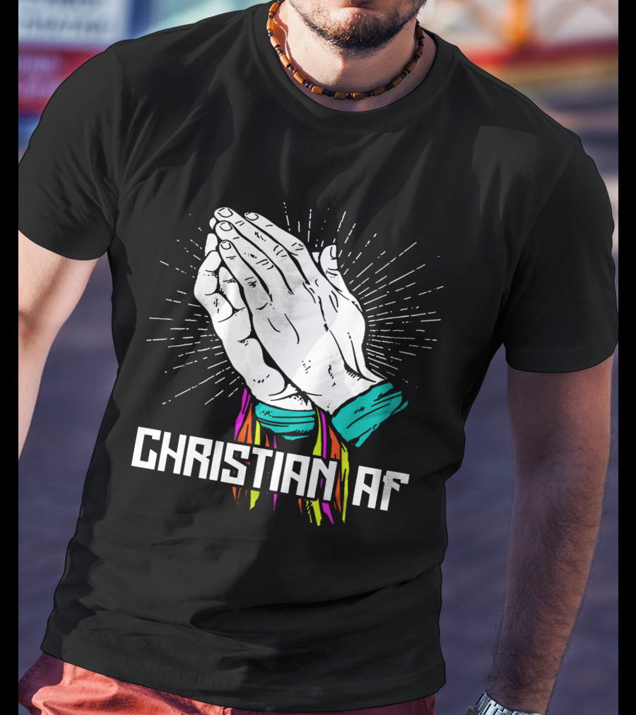 Christian AF Young Bucks Praying Hands T-Shirt