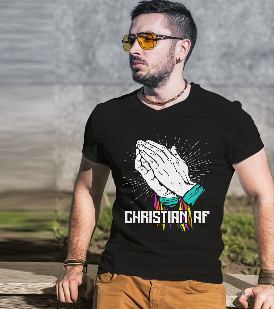 Christian AF Young Bucks Praying Hands T-Shirt