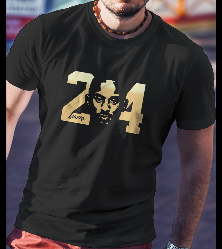 Lakers 24 Kobe Face Coach Phil T-Shirt
