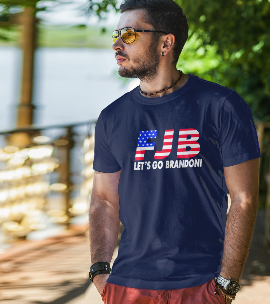 FJB Let's Go Brandon American Flag T-Shirt