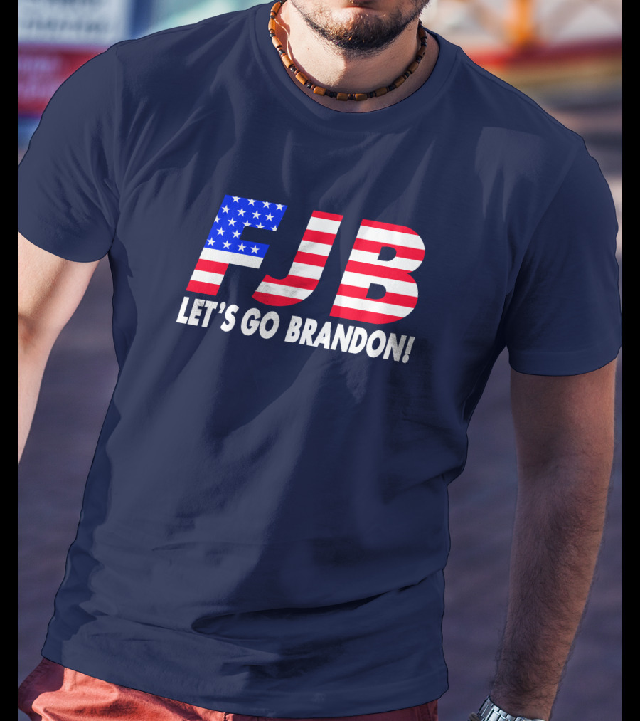 FJB Let's Go Brandon American Flag T-Shirt