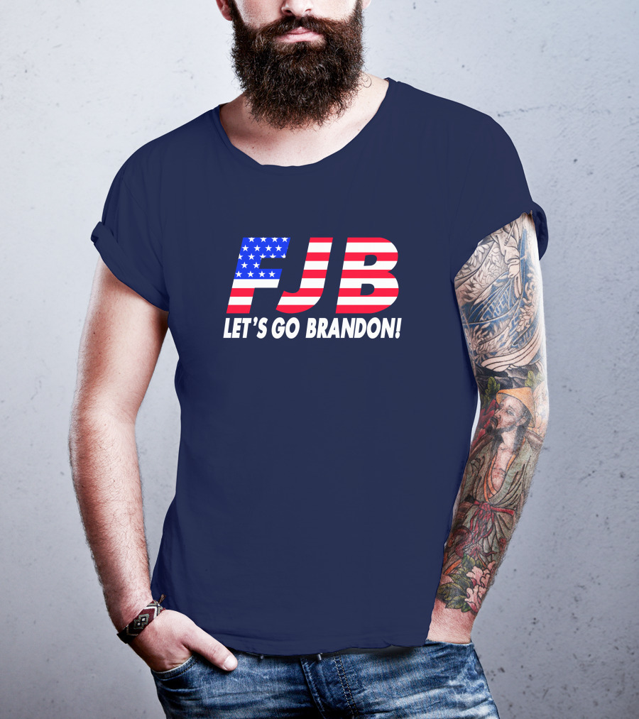 FJB Let's Go Brandon American Flag T-Shirt