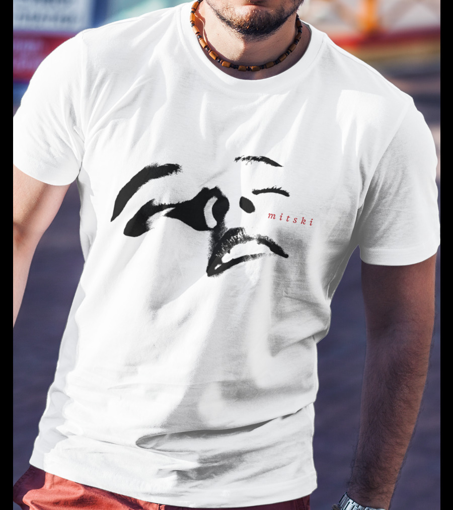 Mitski Abstract Face Brushstrokes T-Shirt