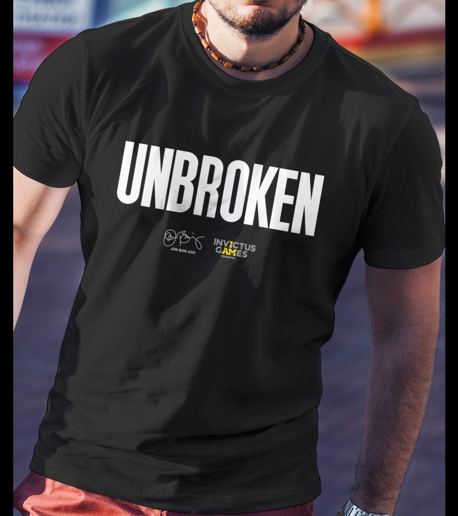 Unbroken Jon Bon Jovi Invictus Games Foundation T-Shirt