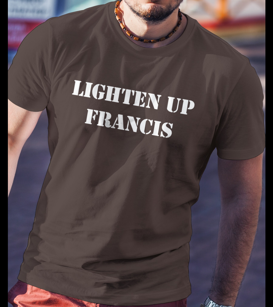 Lighten Up Francis Stripes Character T-Shirt