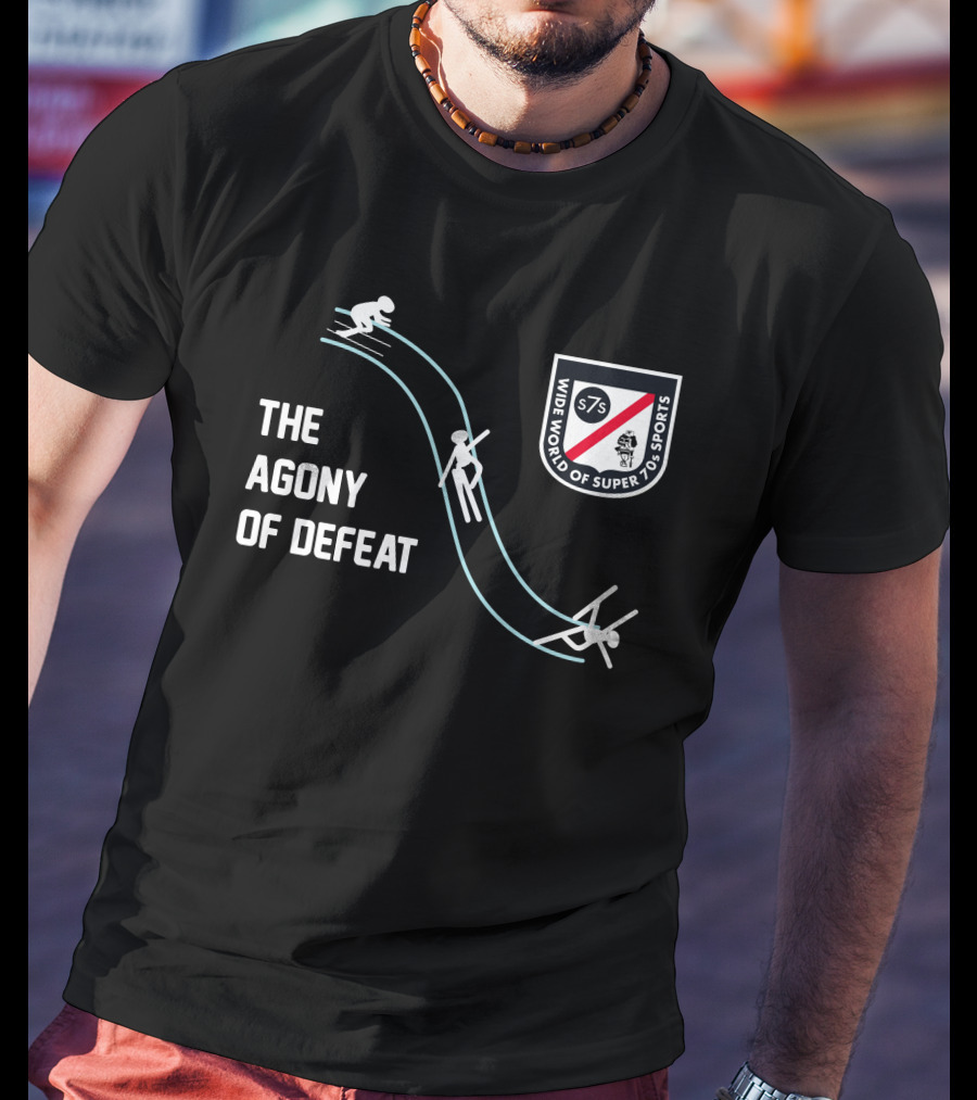 The Agony Of Defeat Wide World Of Super 7s Sports Ski Jump T-Shirt