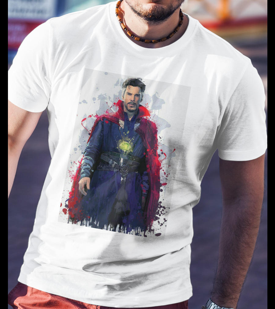 Doctor Strange Spellbinding Red Cloak And Magic Artistry T-Shirt