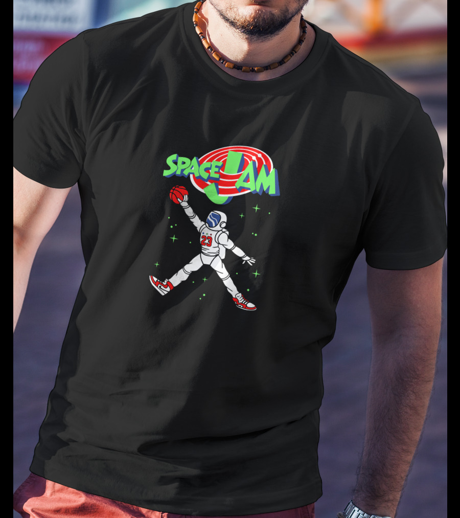 Space Jam Astronaut Basketball Crossover T-Shirt