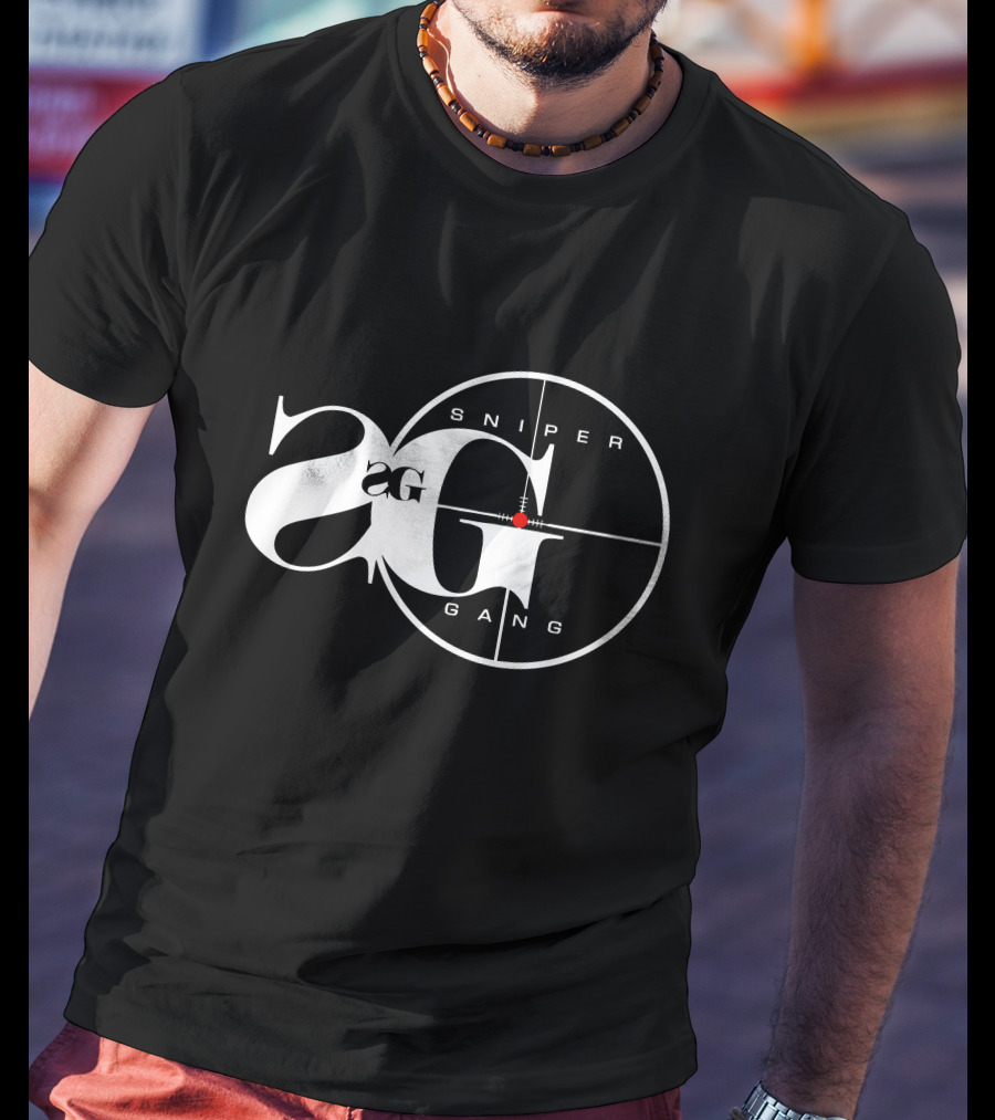 Sniper Gang Logo 2G With Crosshair T-Shirt