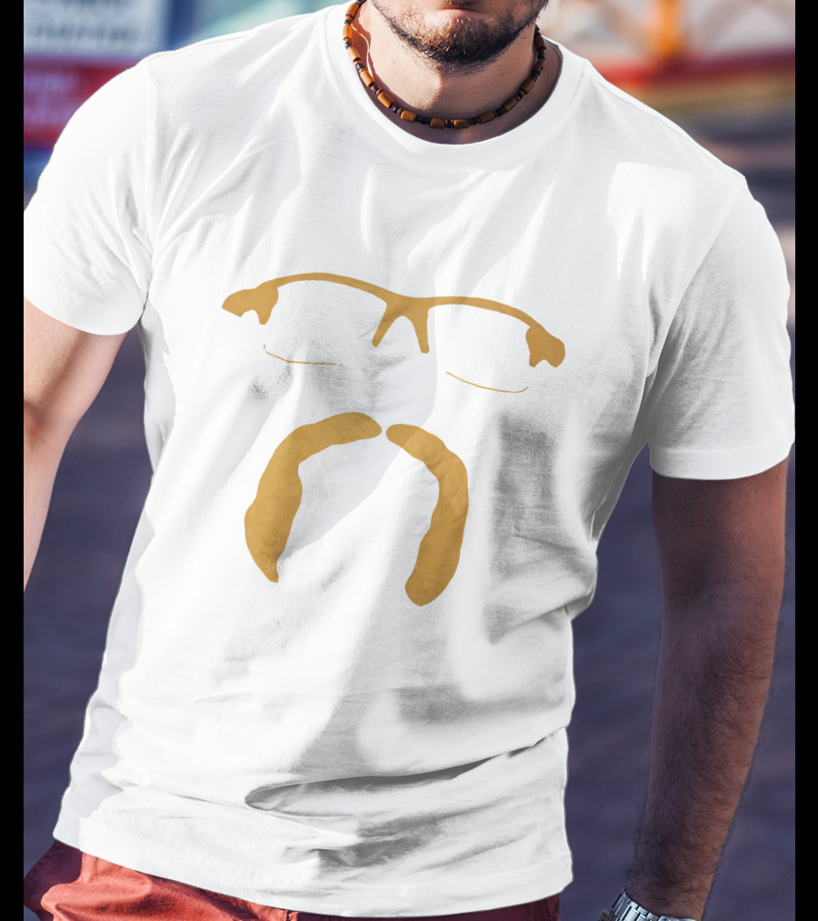 Dobnak Glasses And Mustache Minimalist T-Shirt