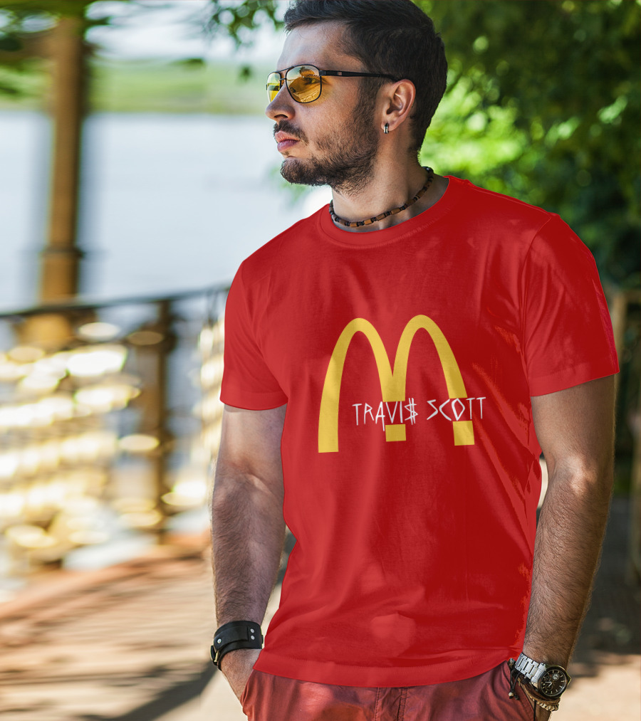 Travis Scott McDonald's Collaboration Golden Arches T-Shirt
