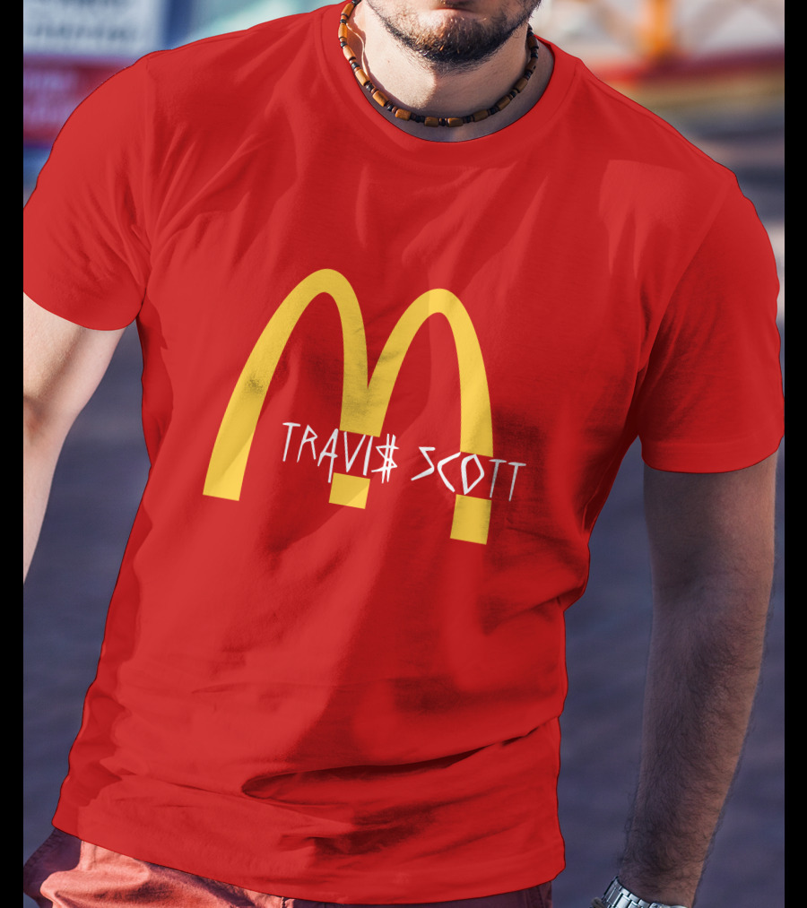 Travis Scott McDonald's Collaboration Golden Arches T-Shirt