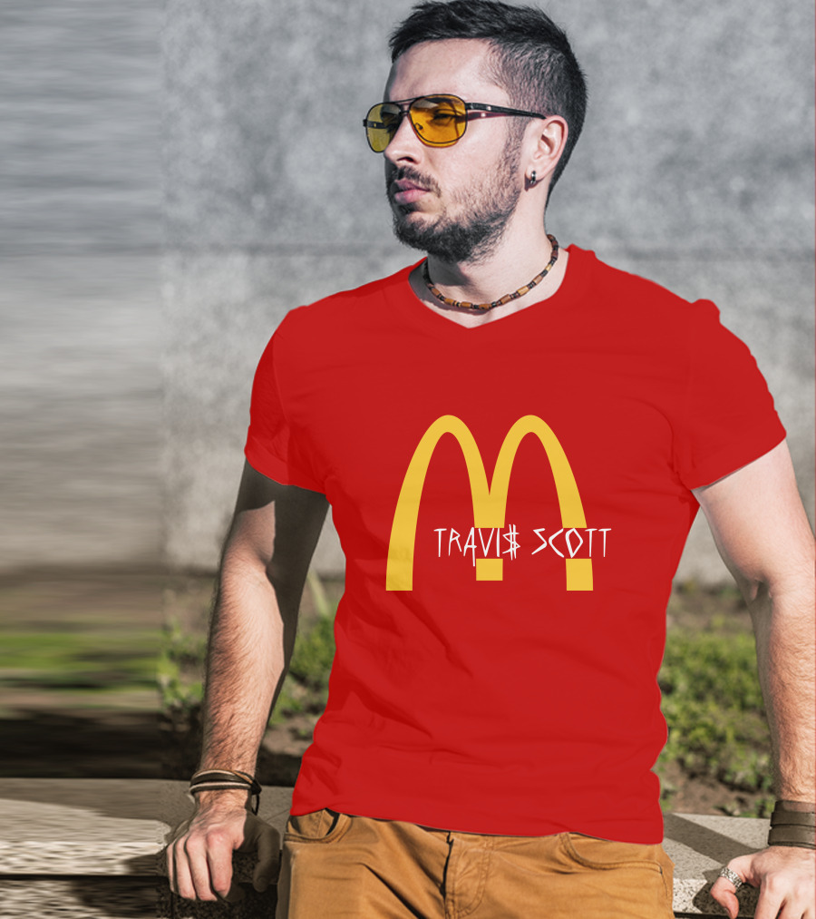 Travis Scott McDonald's Collaboration Golden Arches T-Shirt