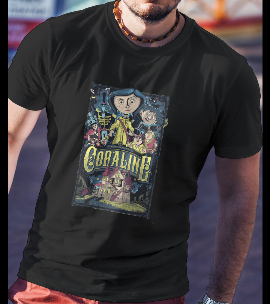 Coraline Characters And House T-Shirt
