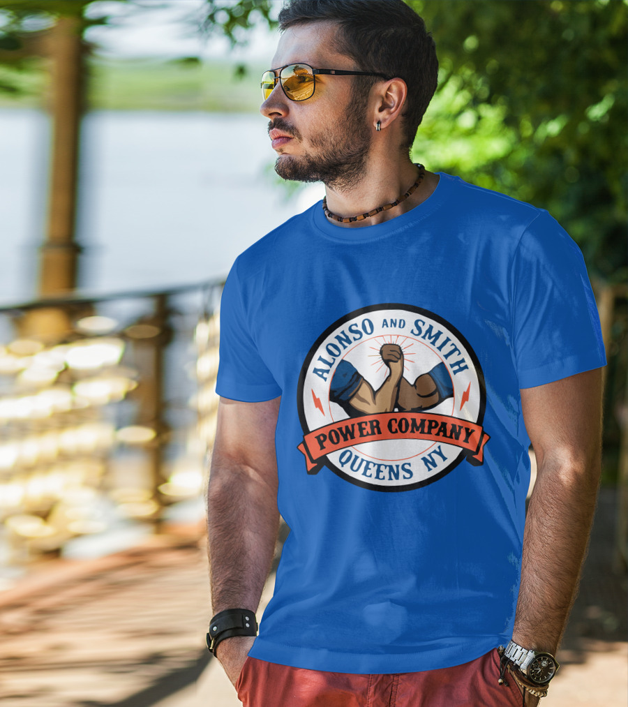 Alonso And Smith Power Company Queens NY Arm Wrestling T-Shirt