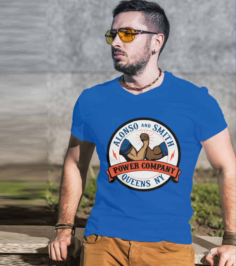 Alonso And Smith Power Company Queens NY Arm Wrestling T-Shirt