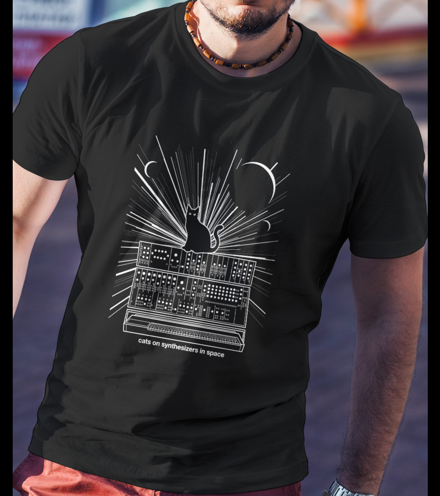 Cats On Synthesizers In Space T-Shirt