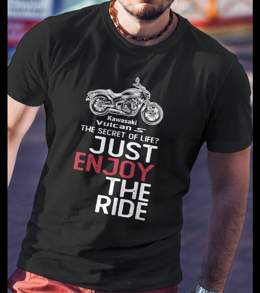 Kawasaki Vulcan S650 The Secret Of Life Just Enjoy The Ride T-Shirt