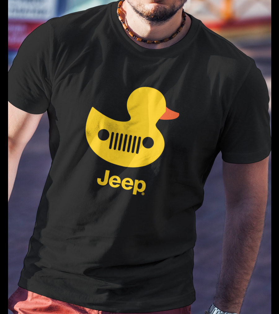 Duck Duck Jeep Rubber Duck Jeep Grill T-Shirt