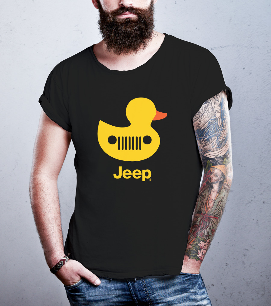 Duck Duck Jeep Rubber Duck Jeep Grill T-Shirt