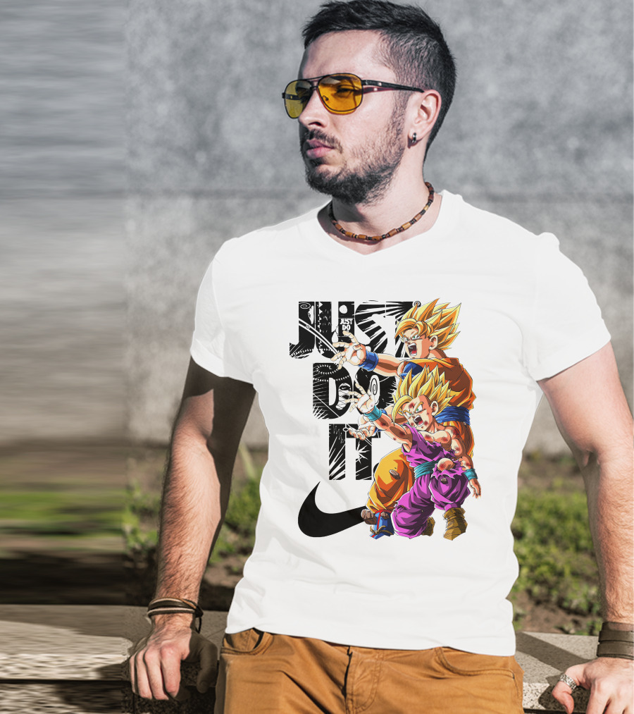 Just Do It Vintage DBZ Dragon Goku Super Saiyan T-Shirt