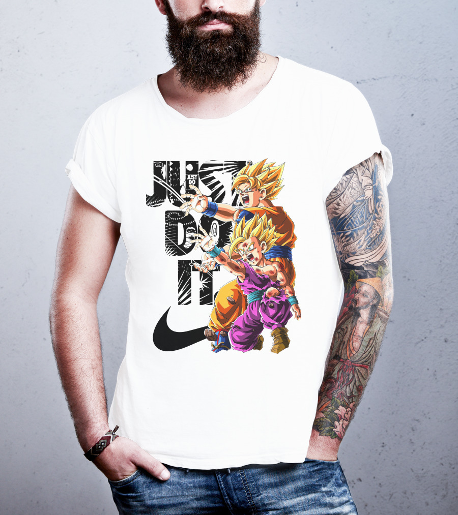 Just Do It Vintage DBZ Dragon Goku Super Saiyan T-Shirt