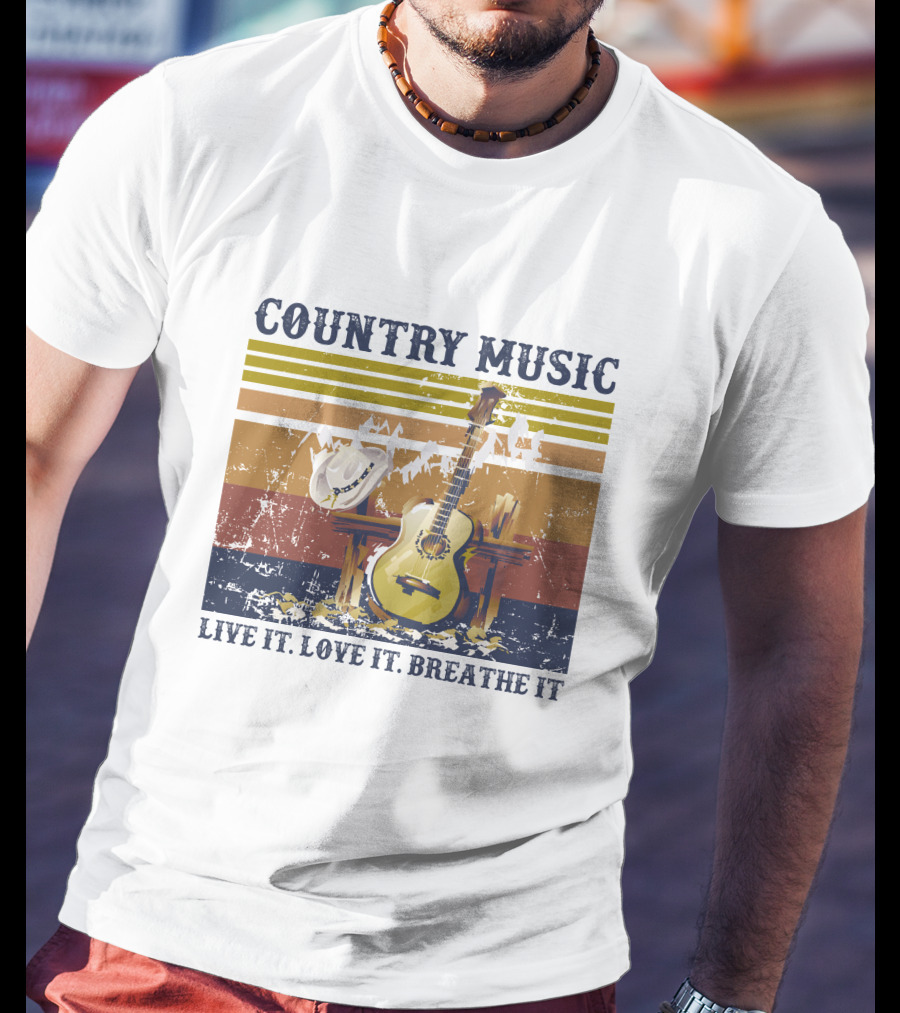 Country Music Live It Love It Breathe It T-Shirt