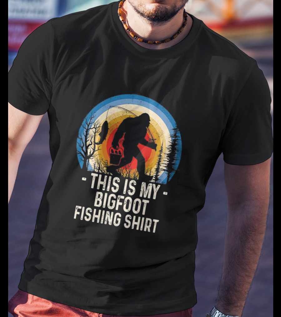 This Is My Bigfoot Fishing T-Shirt