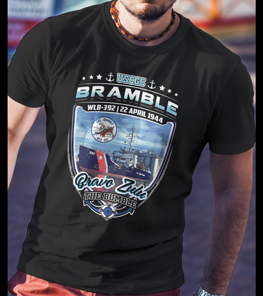 Uscgc Bramble Wlb-392 22 April 1944 Bravo Zulu The Bumble T-Shirt