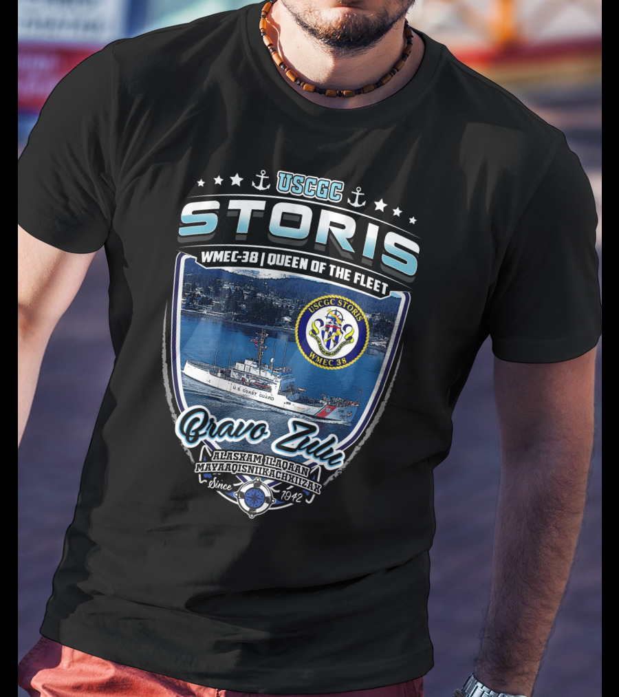Uscgc Storis Wmec-38 Queen Of The Fleet Bravo Zulu Since 1942 T-Shirt