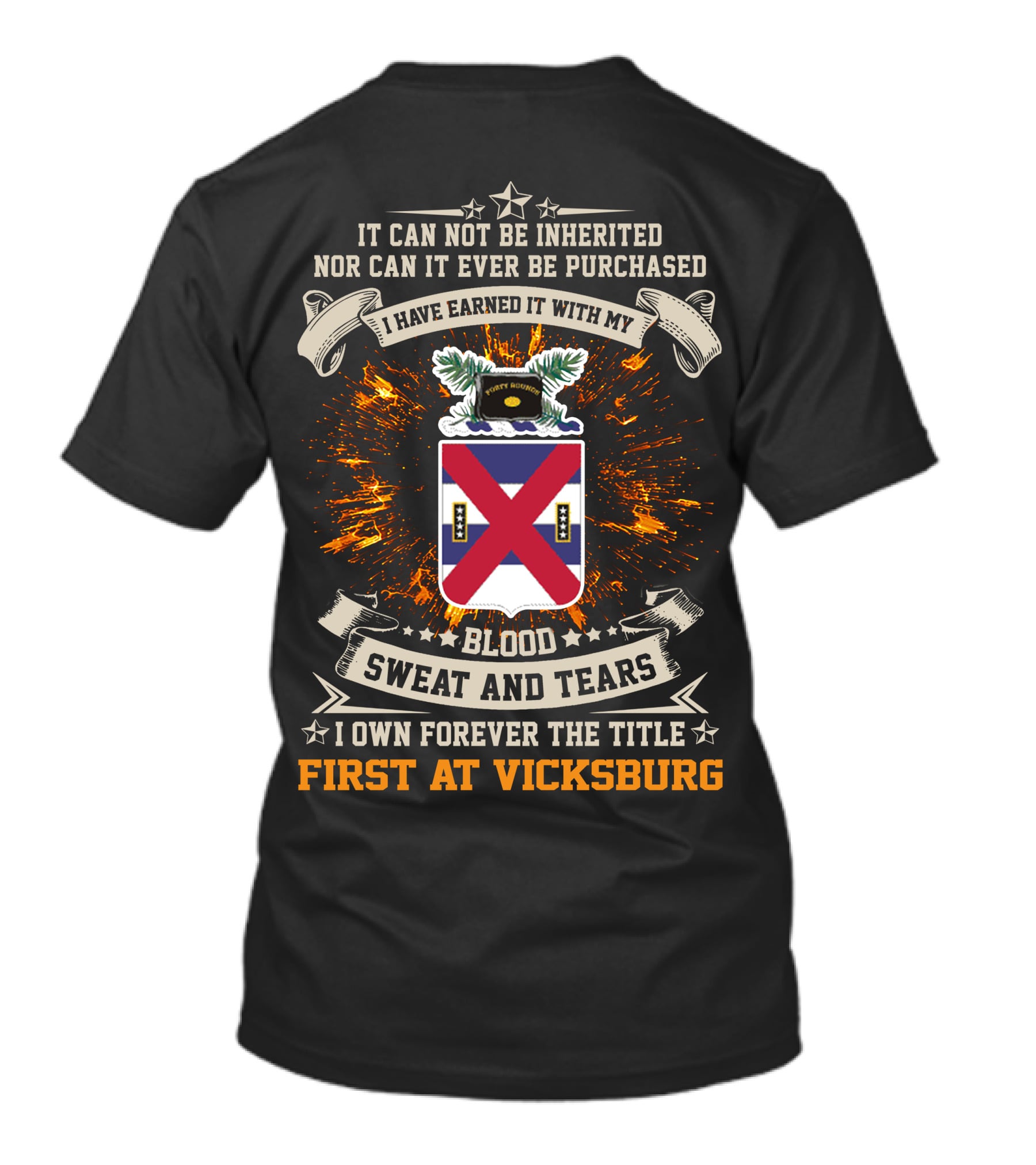 13th Infantry Regiment Blood Sweat And Tears First At Vicksburg T-Shirt