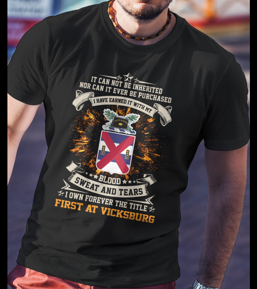 13th Infantry Regiment Blood Sweat And Tears First At Vicksburg T-Shirt