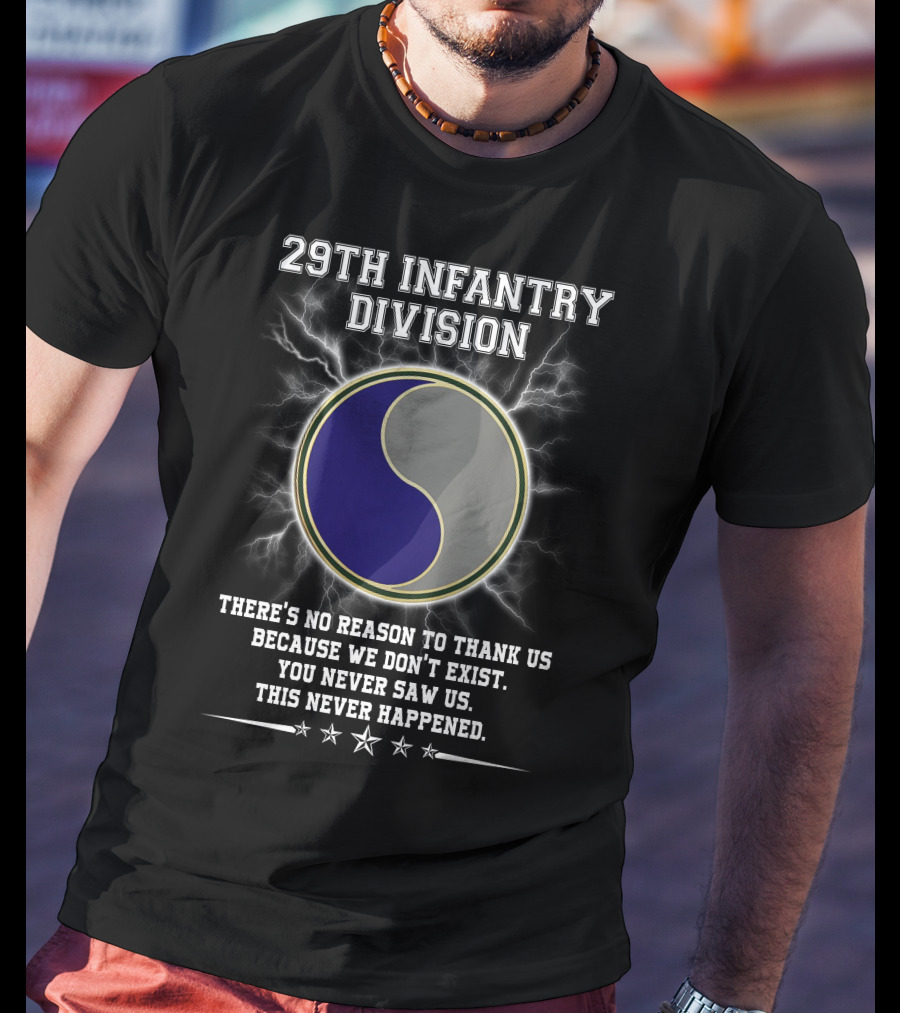 29Th Infantry Division You Never Saw Us This Never Happened T-Shirt