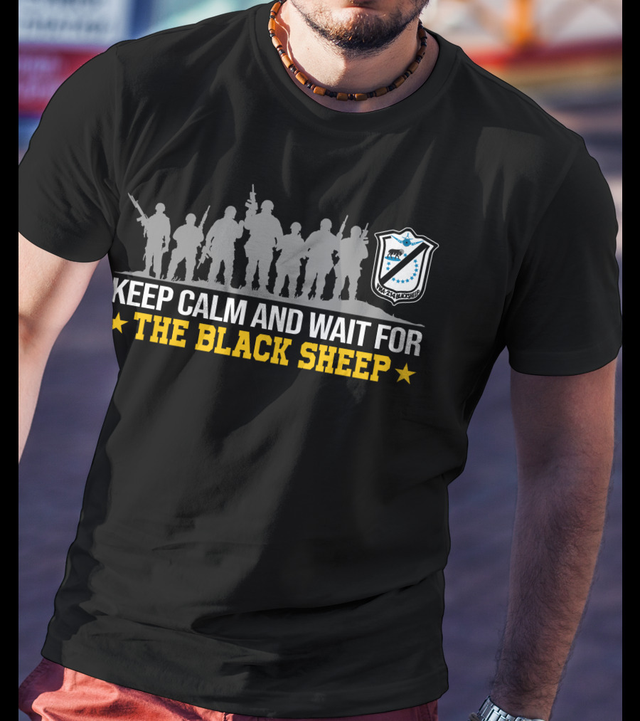 Keep Calm And Wait For The Black Sheep T-Shirt