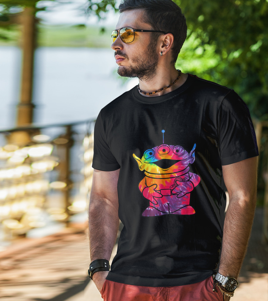 Disney Pixar Toy Story Alien Rainbow Tie Dye T-Shirt