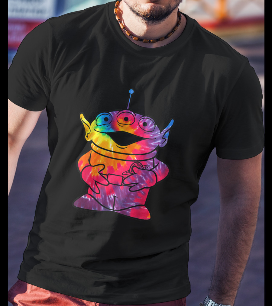 Disney Pixar Toy Story Alien Rainbow Tie Dye T-Shirt