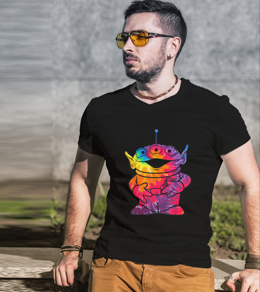 Disney Pixar Toy Story Alien Rainbow Tie Dye T-Shirt