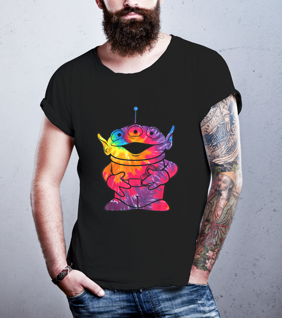 Disney Pixar Toy Story Alien Rainbow Tie Dye T-Shirt