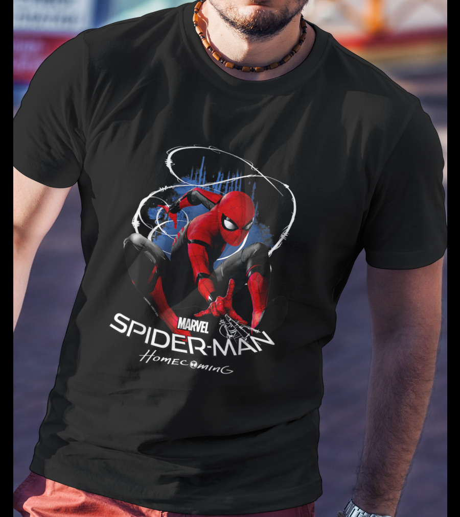 Marvel Spider-Man Homecoming Dynamic Web Swing T-Shirt