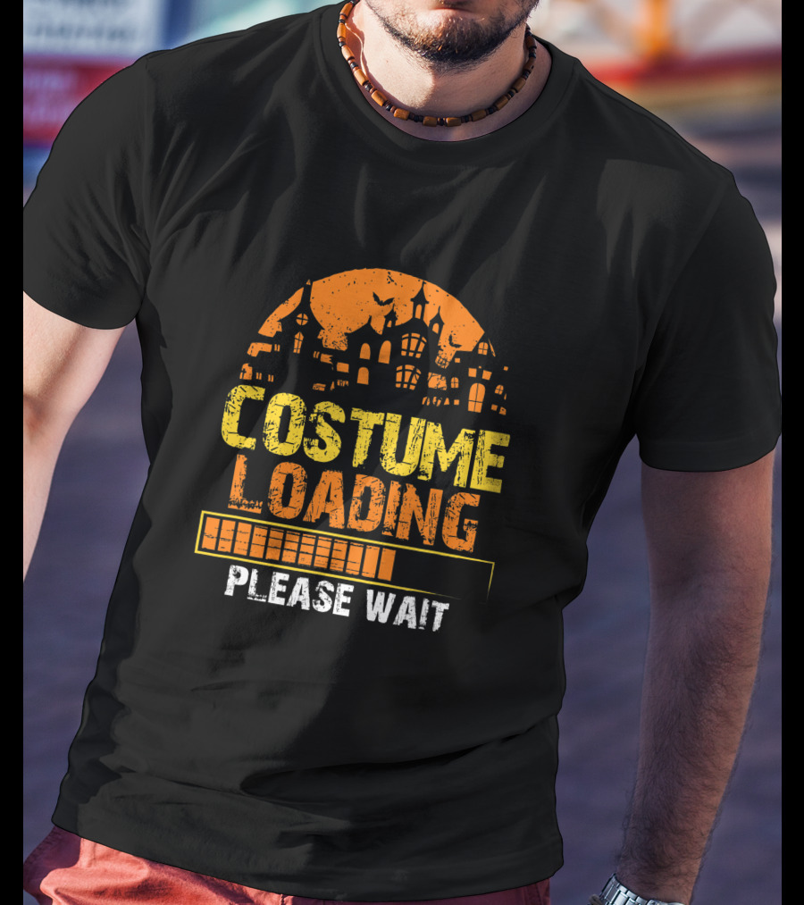 Costume Loading Halloween Please Wait Haunted House T-Shirt