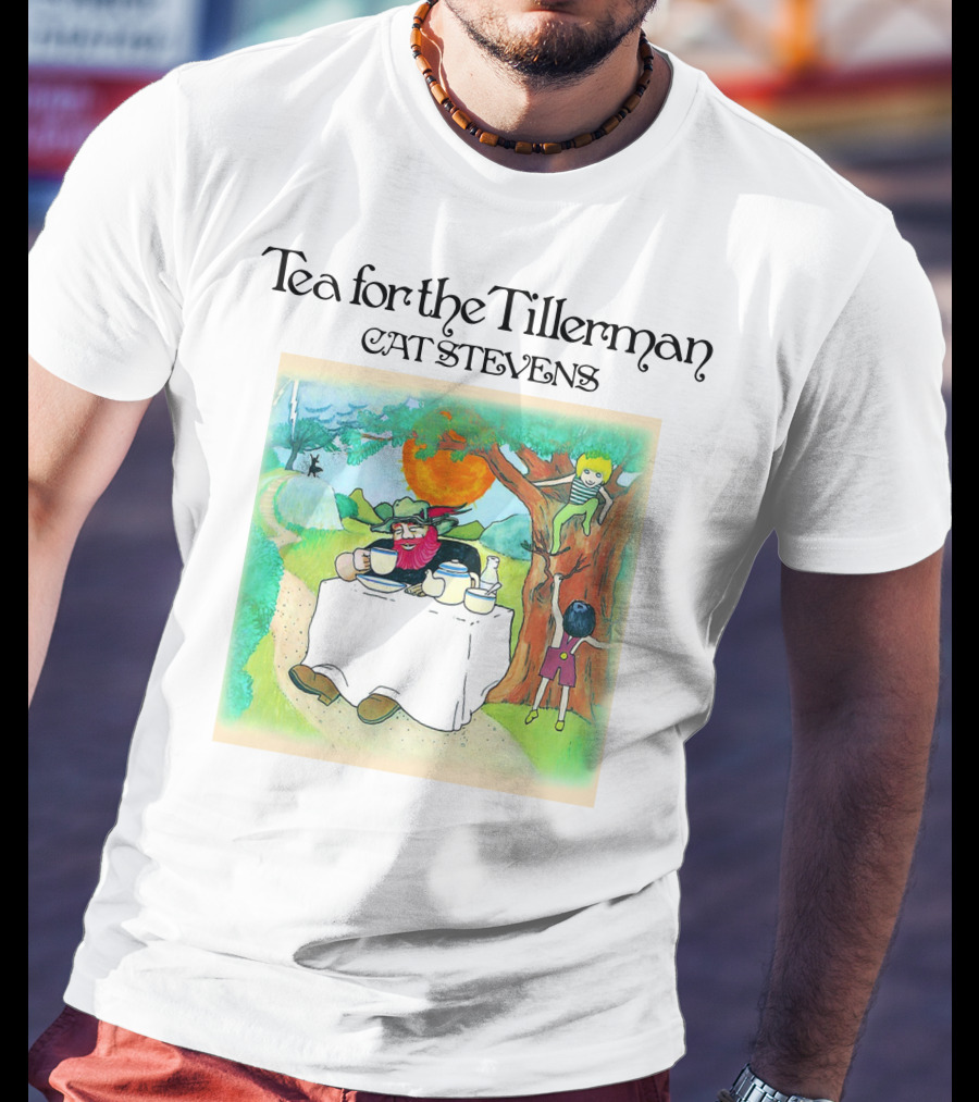 Tea For The Tillerman Cat Stevens Music Legend Men's White T-Shirt