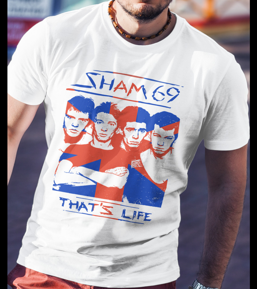 Sham 69 That's Life Union Jack Band T-Shirt
